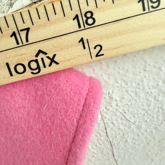 Vtg 90s Cape Coat Pink 100% Wool Swing Overcoat Button Front Poncho Capelet Glam - Picture 9 of 10